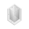 NEW TRENDY Kabina prysznicowa drzwi uchylne NEW SOLEO 90x80 D-0141/D-0087B